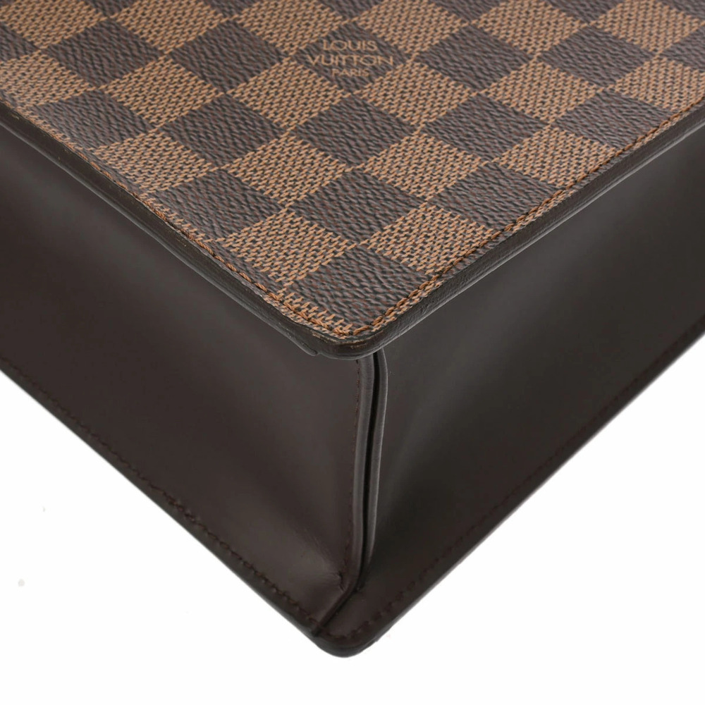 LOUIS VUITTON Damier Venice Tote Bag Brown Canvas Handbag - Picture 7 of 11